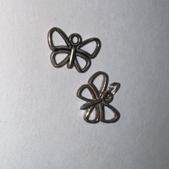 Sterling Silver Small Open Wing Butterfly Pendant - Picture 3 of 16